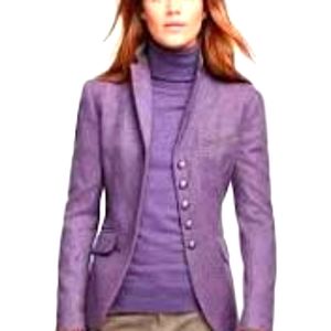 Brooks Brothers Petite Stellita Fit Lambswool Herringbone Jacket